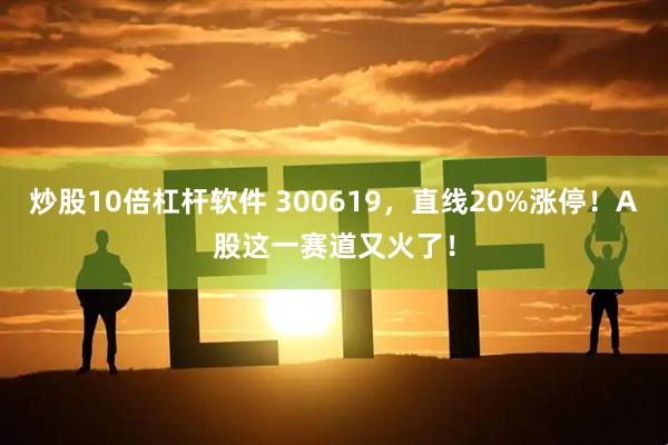 炒股10倍杠杆软件 300619，直线20%涨停！A股这一赛道又火了！