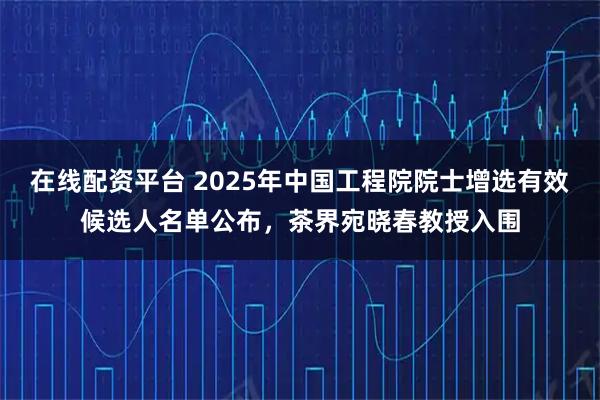 在线配资平台 2025年中国工程院院士增选有效候选人名单公布，茶界宛晓春教授入围
