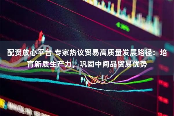配资放心平台 专家热议贸易高质量发展路径：培育新质生产力，巩固中间品贸易优势